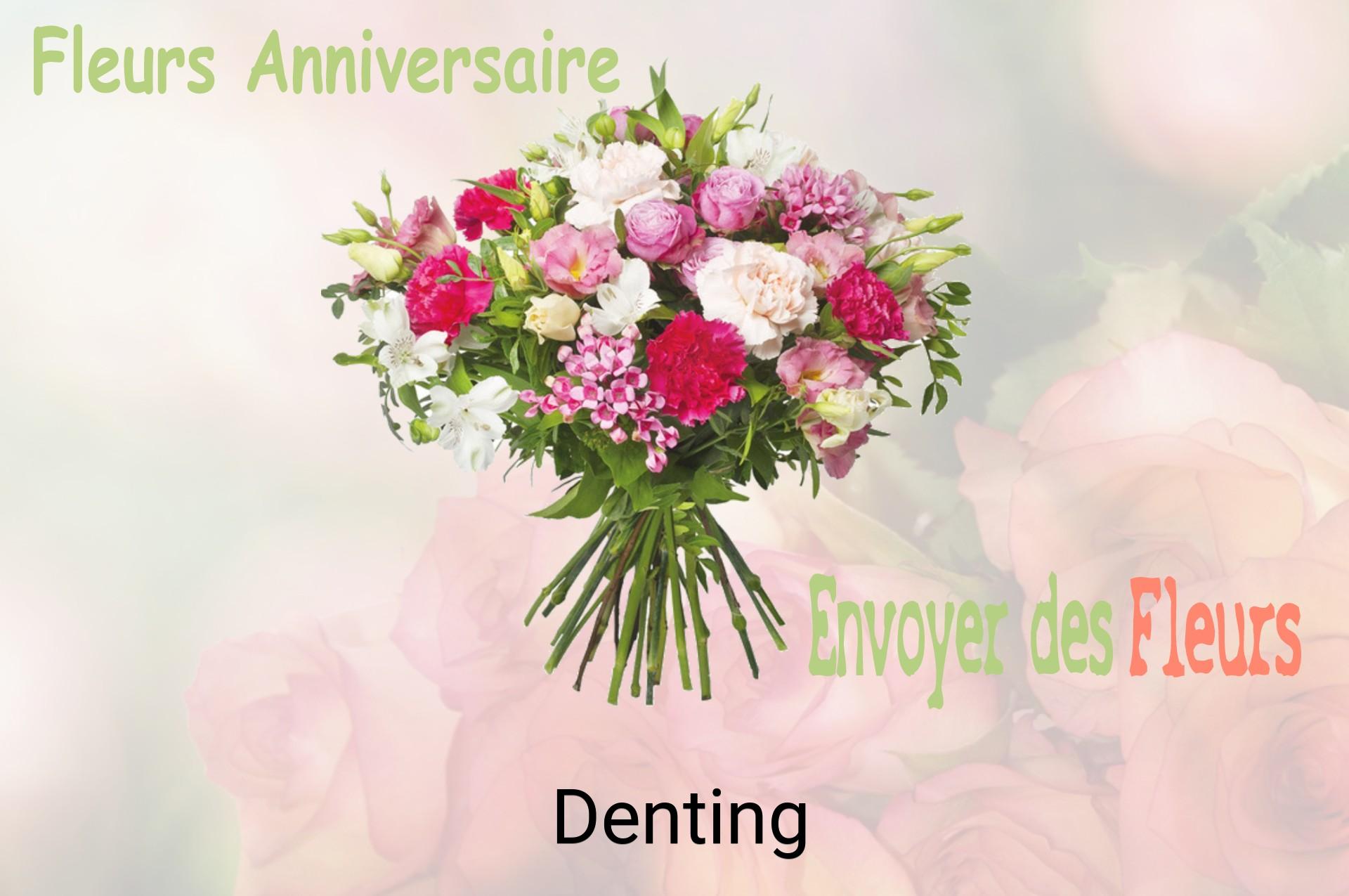 Bouquet de fleurs d’anniversaire livré à Denting