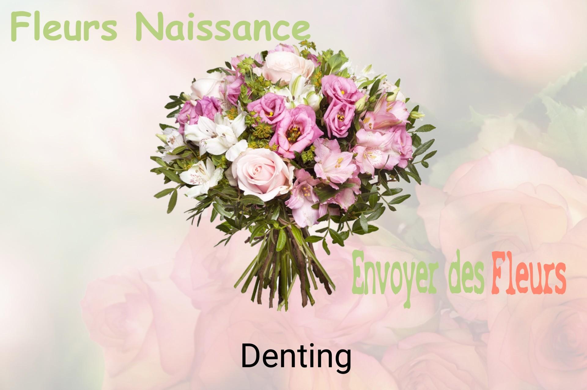 Bouquet de fleurs de naissance livré à Denting